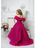 Hot Pink Glitter Flower Girl Dress Holiday Dress